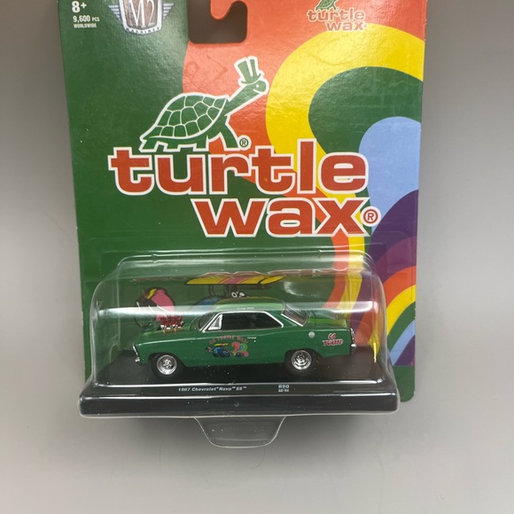 5377-PTT Green Turtle Wax ‘67 Chevy NOVA "SS"  w/ Rubber Tires M2 Auto Drivers - Picture 3 of 11